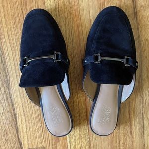 Franko Sarto Black slip on flats